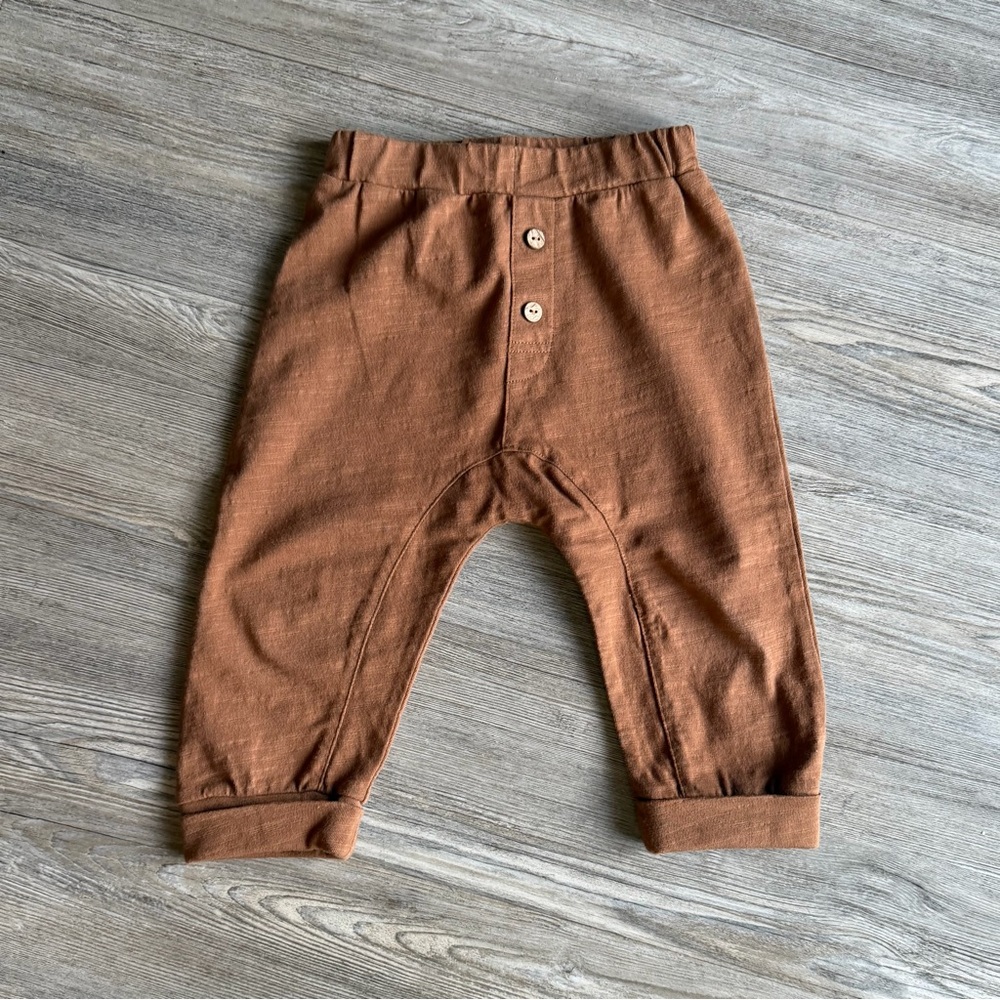 Rylee + Cru Brown Cuffed Pant NWOT